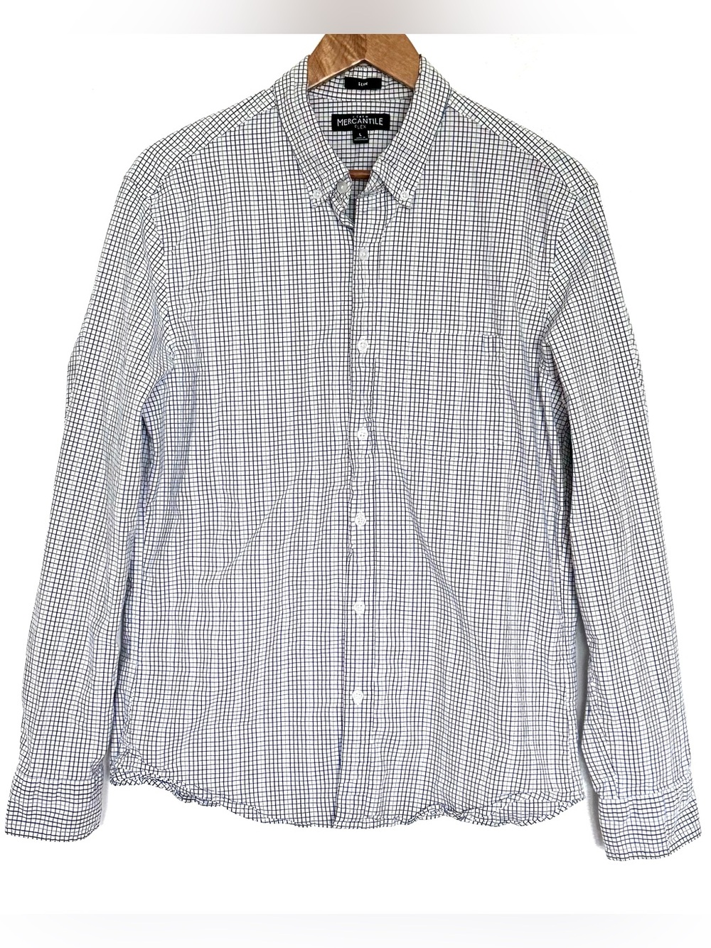 J. Crew Mercantile Flex Shirt Men’s Large Plaid Button Up Long Sleeve Pocket Top